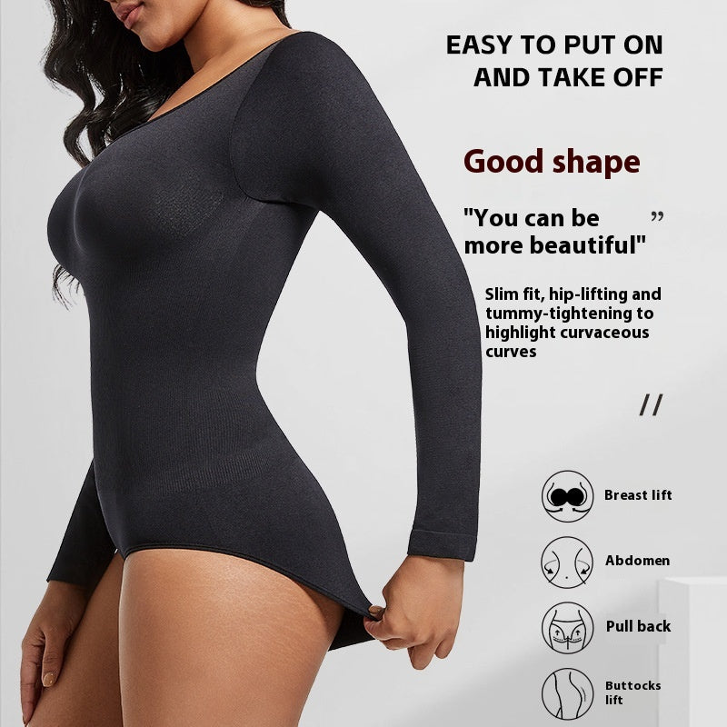 Body Shaping Triangle Jumpsuit Female Breasts Support Push Up Corset