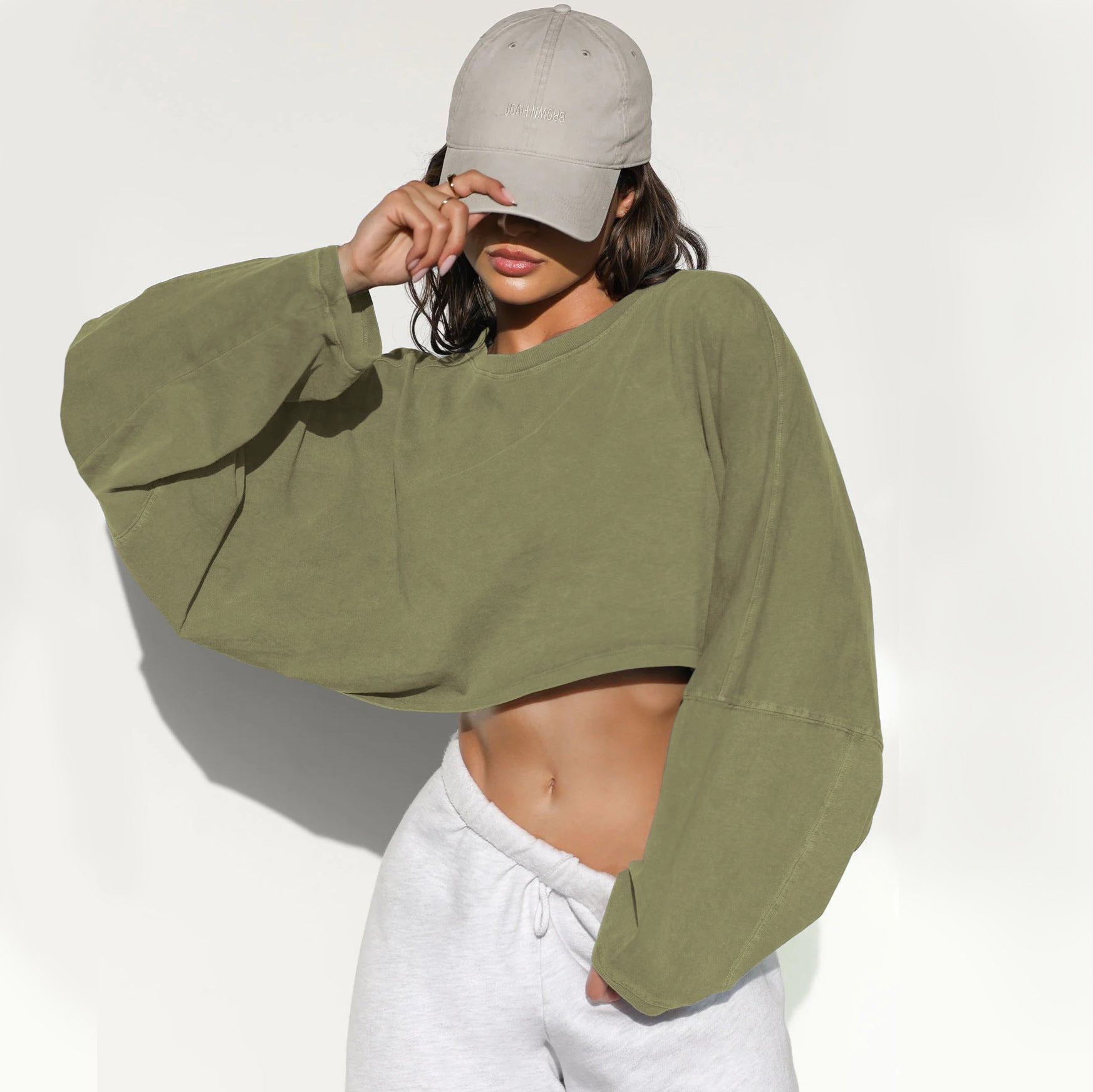 Chic Distressed Round Neck Women's Pullover Sweater