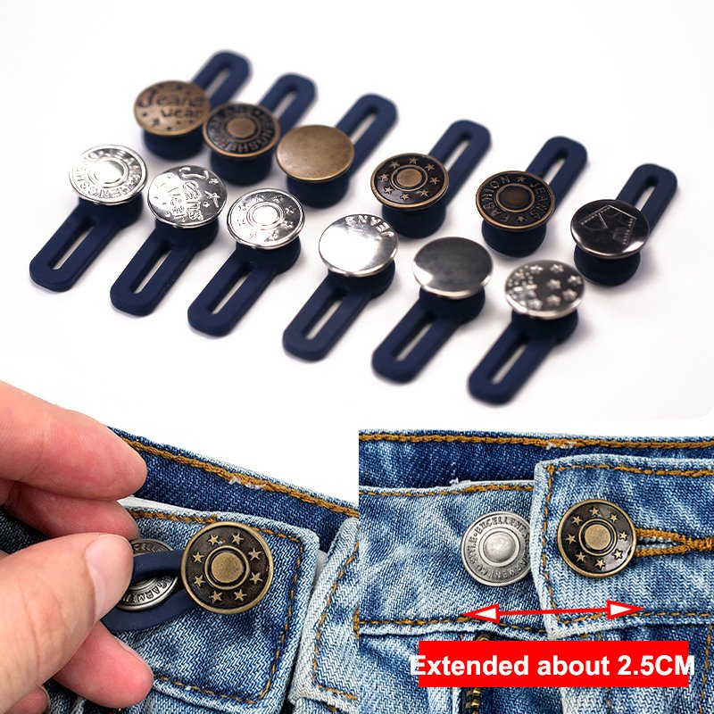 Adjustable Jeans Retractable Button
