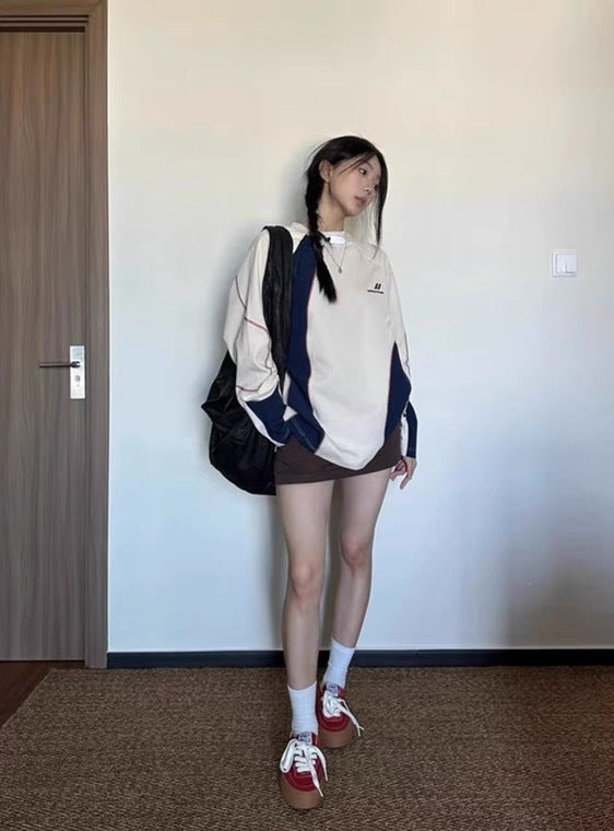Cozy Geometric Loose Knit Sweater