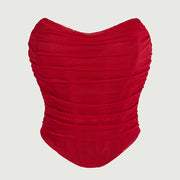 Breathable Stretch Camisole Top – Sexy Bra-Style, Ultra‑Short