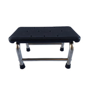 Portable Stainless Steel Step Stool with Thickened Non‑Slip Plastic Platform, Load Capacity 440 lb
