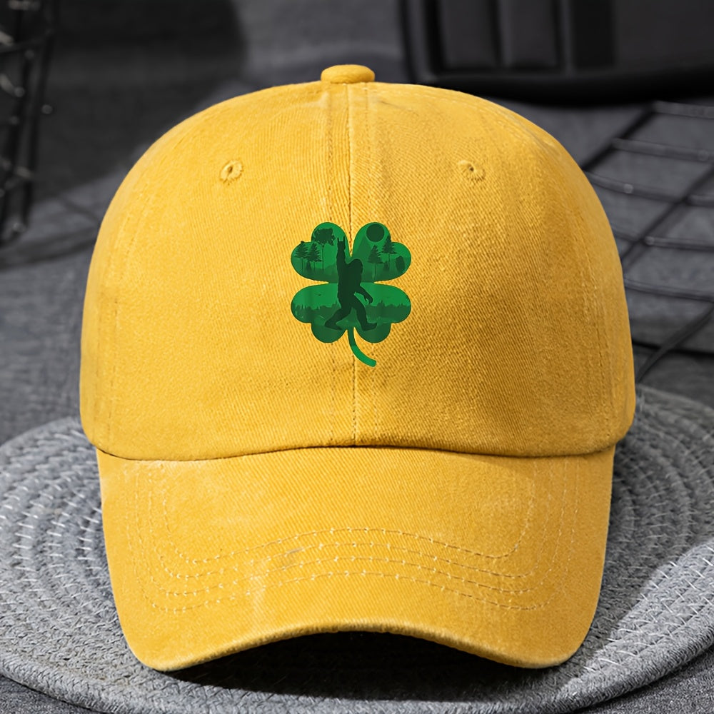 Youth Baseball Cap with St. Patrick’s Day Leprechaun Design, Adjustable Snapback, Breathable Stretch Fit – Machine Washable