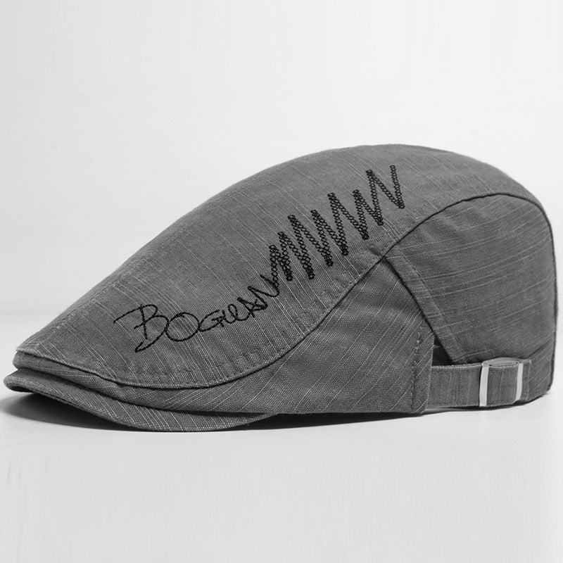Pure Cotton Embroidered Baseball Cap for Men