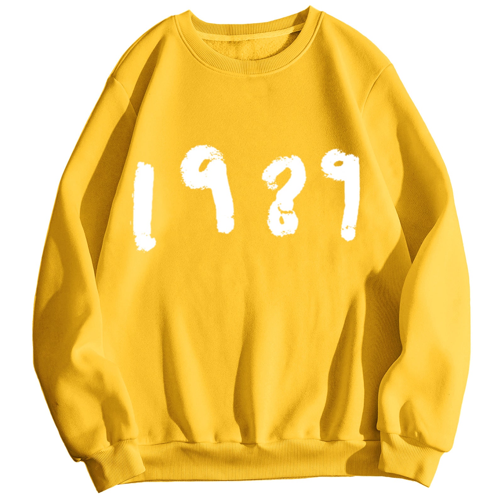 Women's 1989 Casual Long Sleeve Loose Round Neck Sweater