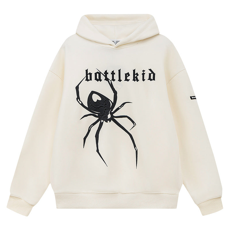3D Spider Print Loose Casual Pullover Hoodie for Men & Women