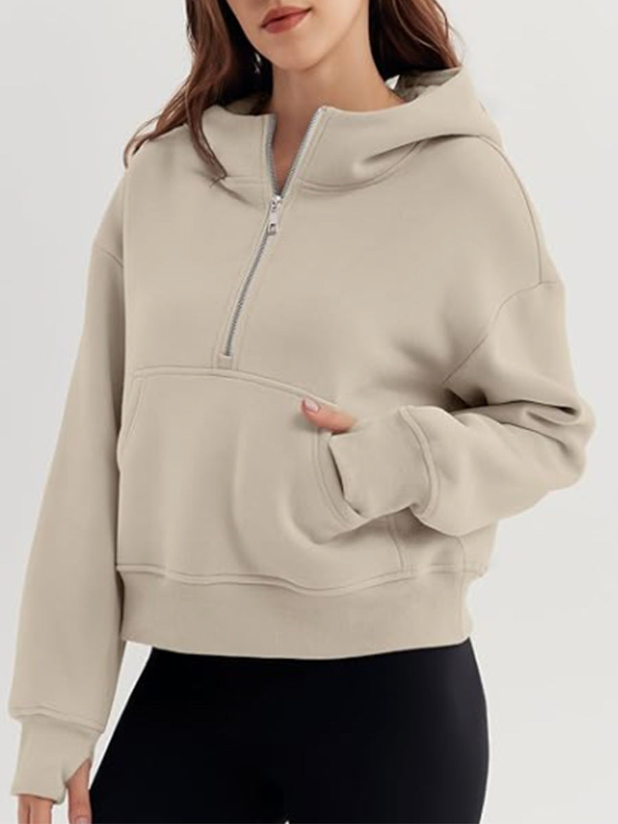 Cozy Oversized Zip-Up Hoodie for Fall & Winter