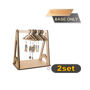 Mini Wooden Earring Holder Stand – Jewelry Organizer for Earrings and Necklaces