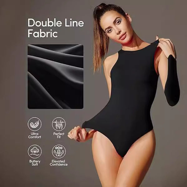 Chic Ribbed Women's Active Sports Jumpsuit Romper