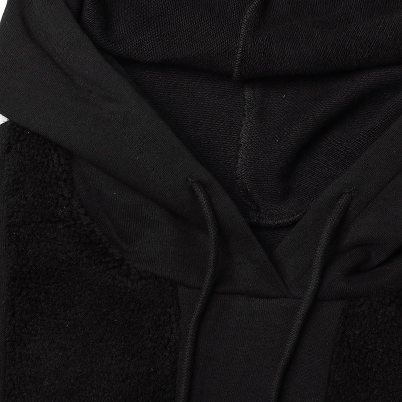 Cozy Lamb Wool Contrast Stitching Casual Sweater