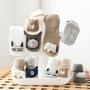 Adorable Newborn Baby Socks with 3D Cartoon Doll Design