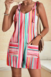 Women's Casual Fashion Solid Color Camisole Jumpsuit