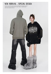 Embroidered Letter Pullover Streetwear Sweater