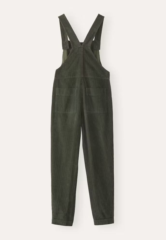 Women's Corduroy Bib Overalls Casual Loose Jumpsuit