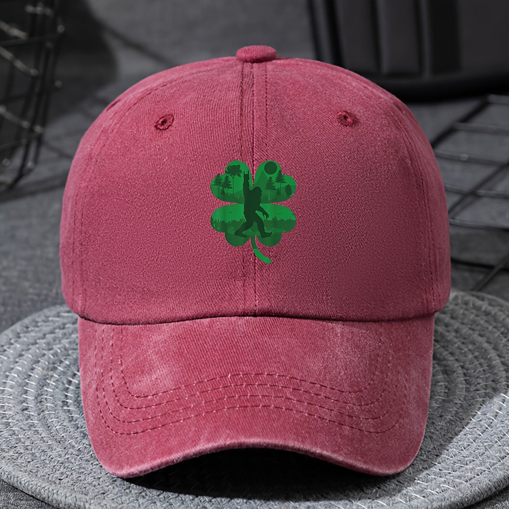 Youth Baseball Cap with St. Patrick’s Day Leprechaun Design, Adjustable Snapback, Breathable Stretch Fit – Machine Washable