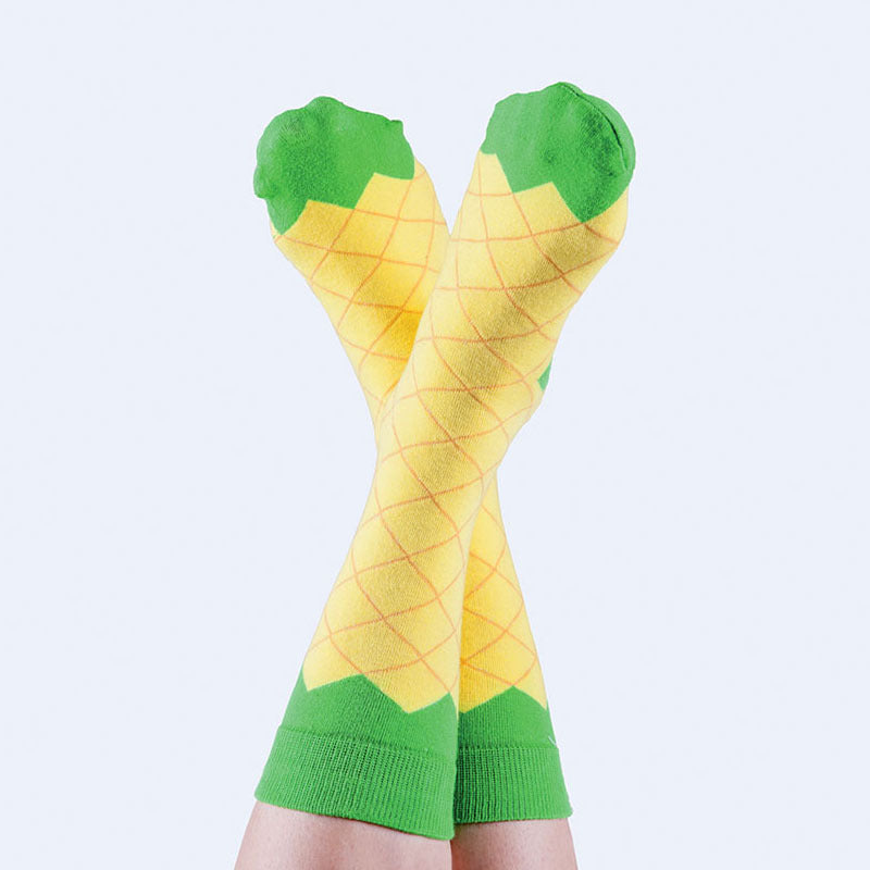 Fun Socks for Summer: Watermelon Pineapple Pattern