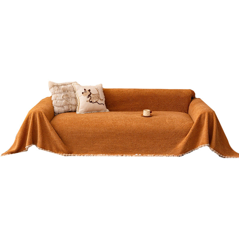 Thickened Lambswool Sofa Cover Cloth