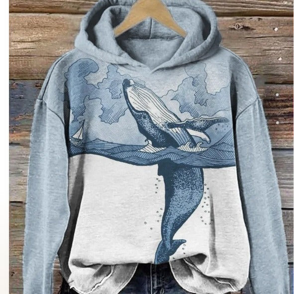 Oversized Drape Cardigan Hoodie Sweatshirt