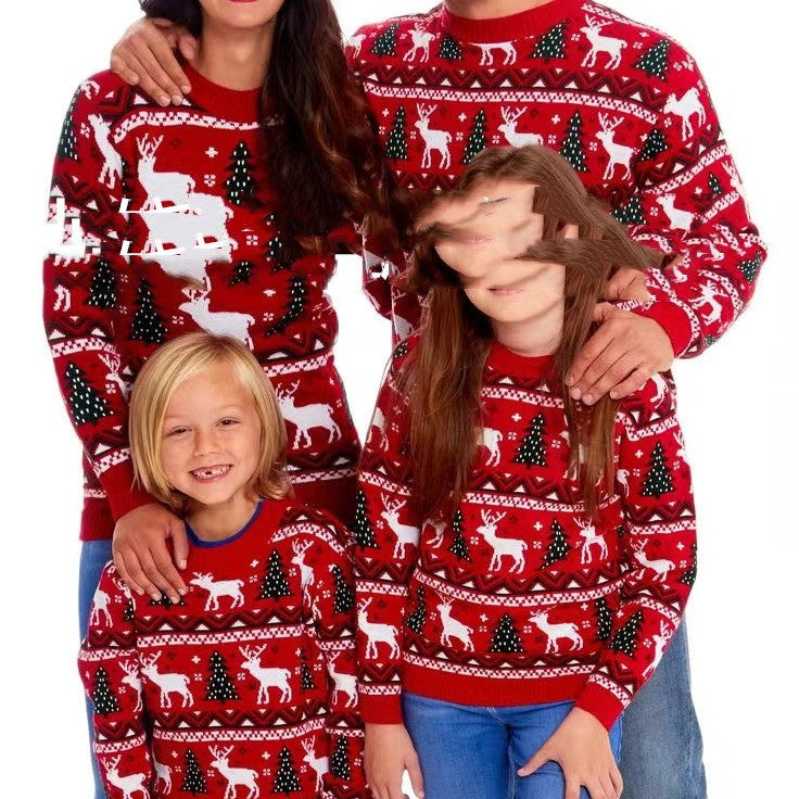 Christmas Printed Raglan Long Sleeve Women's Sweater