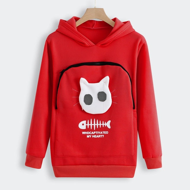 Cozy Pet Pocket Hoodie for Cat and Dog Lovers