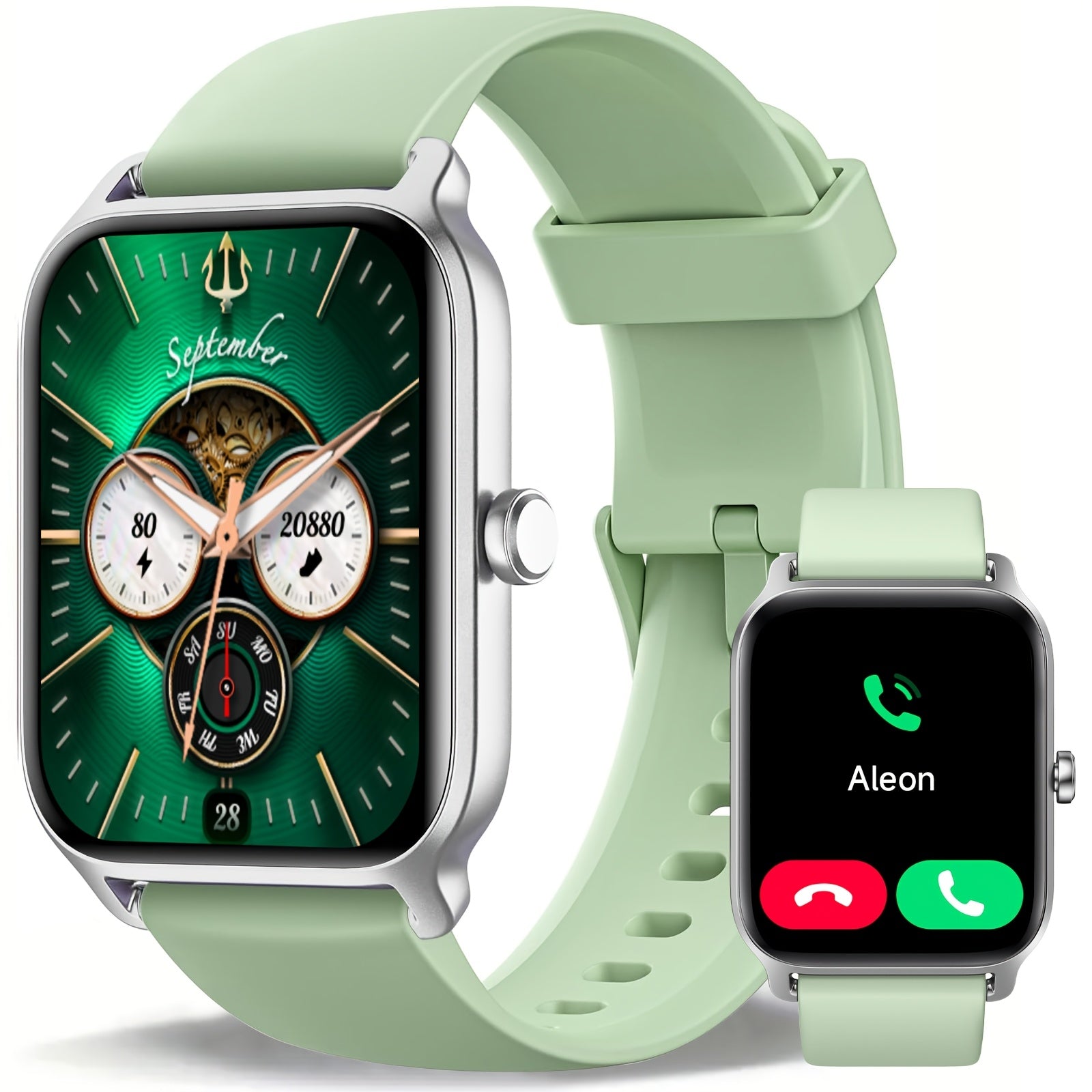 Women's 1.8-inch HD Smartwatch with Fitness Tracking and Built-in Alexa