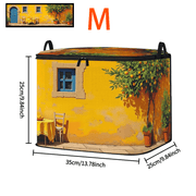 Sunny Mediterranean-Style Large-Capacity Flat Storage Organizer Bag