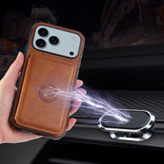 Leather Wallet Phone Case with Card Slots