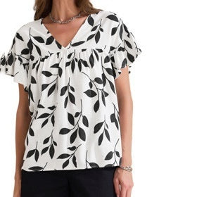 Light Gray Loose-Fit Printed Linen Short Sleeve Tee – Streetwear Comfort