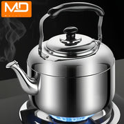 1.32 Gal Stainless Steel Whistling Kettle – Large Capacity, Works on Gas and Induction Stoves