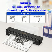 A4 Portable Thermal Printer with Wireless Connectivity