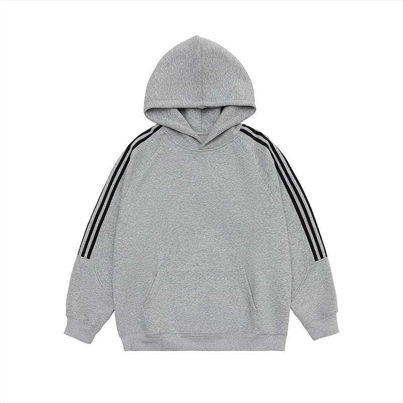 Cozy Unisex Colorblock Casual Pullover Hoodie