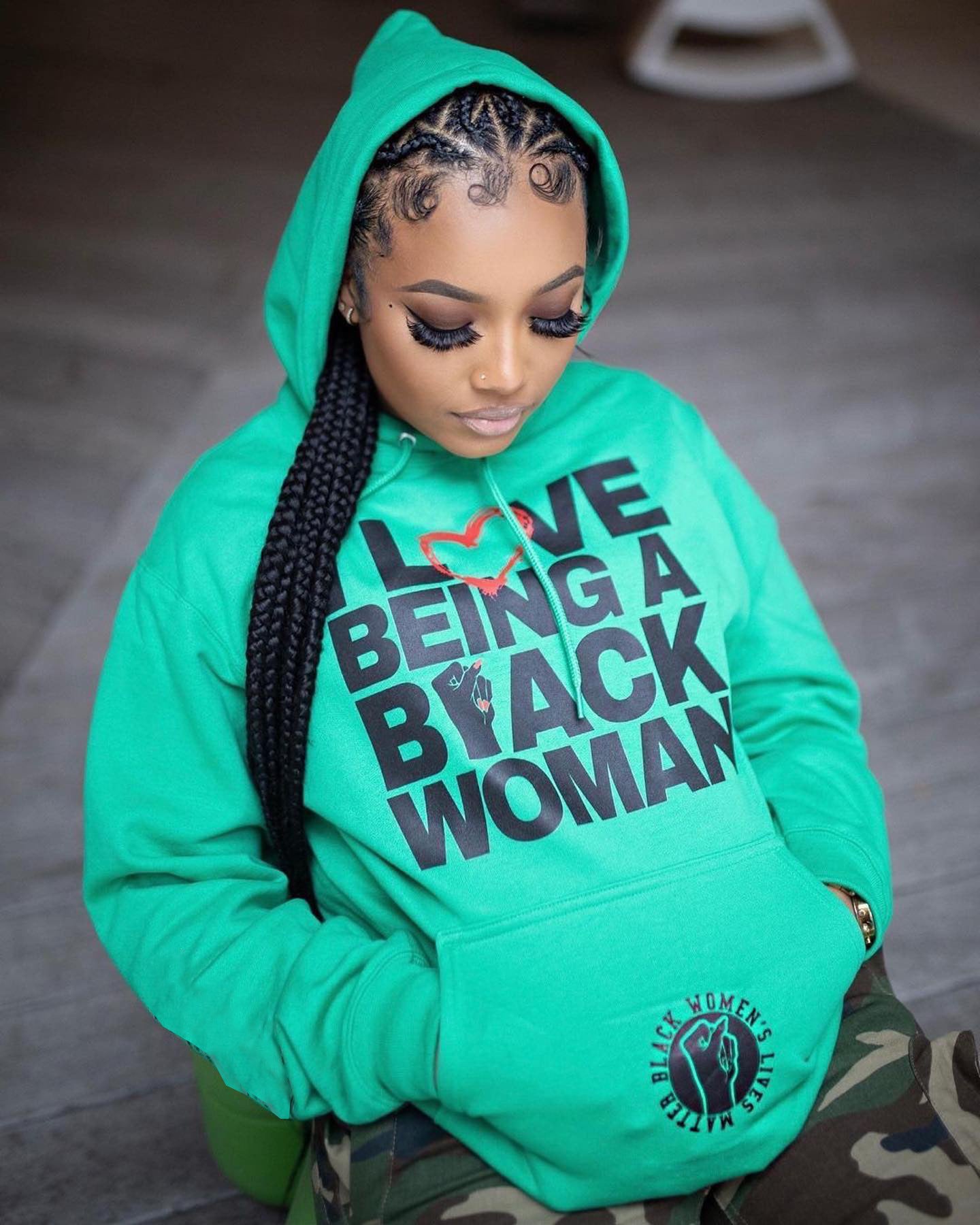 Women's 3D Printed Retro Art Long Sleeve Casual Hoodie