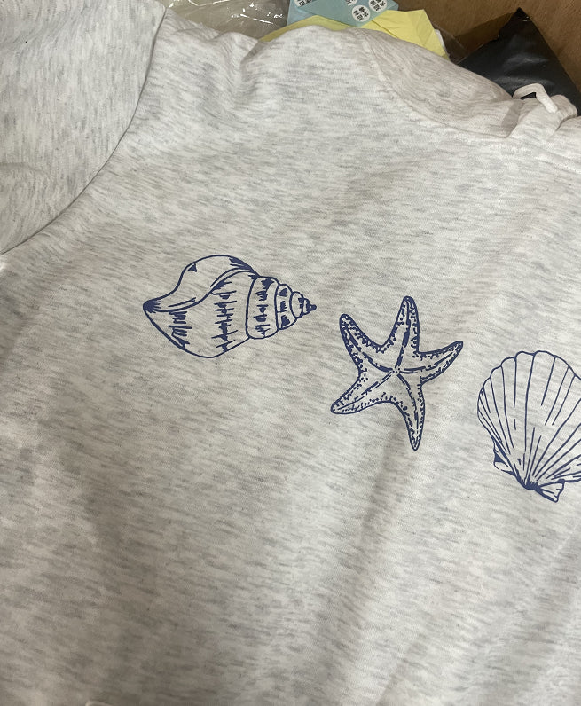 Men's Casual Drop-Shoulder Printed Pullover Hoodie