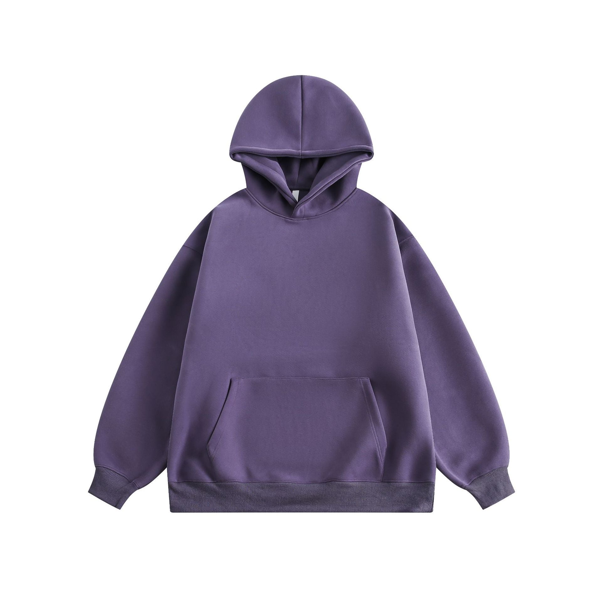 Cozy Solid Color Couple's Casual Pullover Hoodie