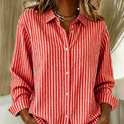 Check Print Women's Long Sleeve Shirt