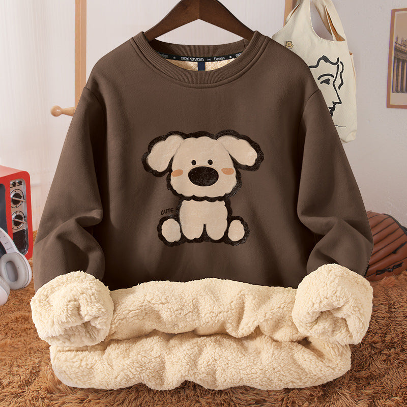 Women's Fleece-Lined Hooded Berber Winter Coat