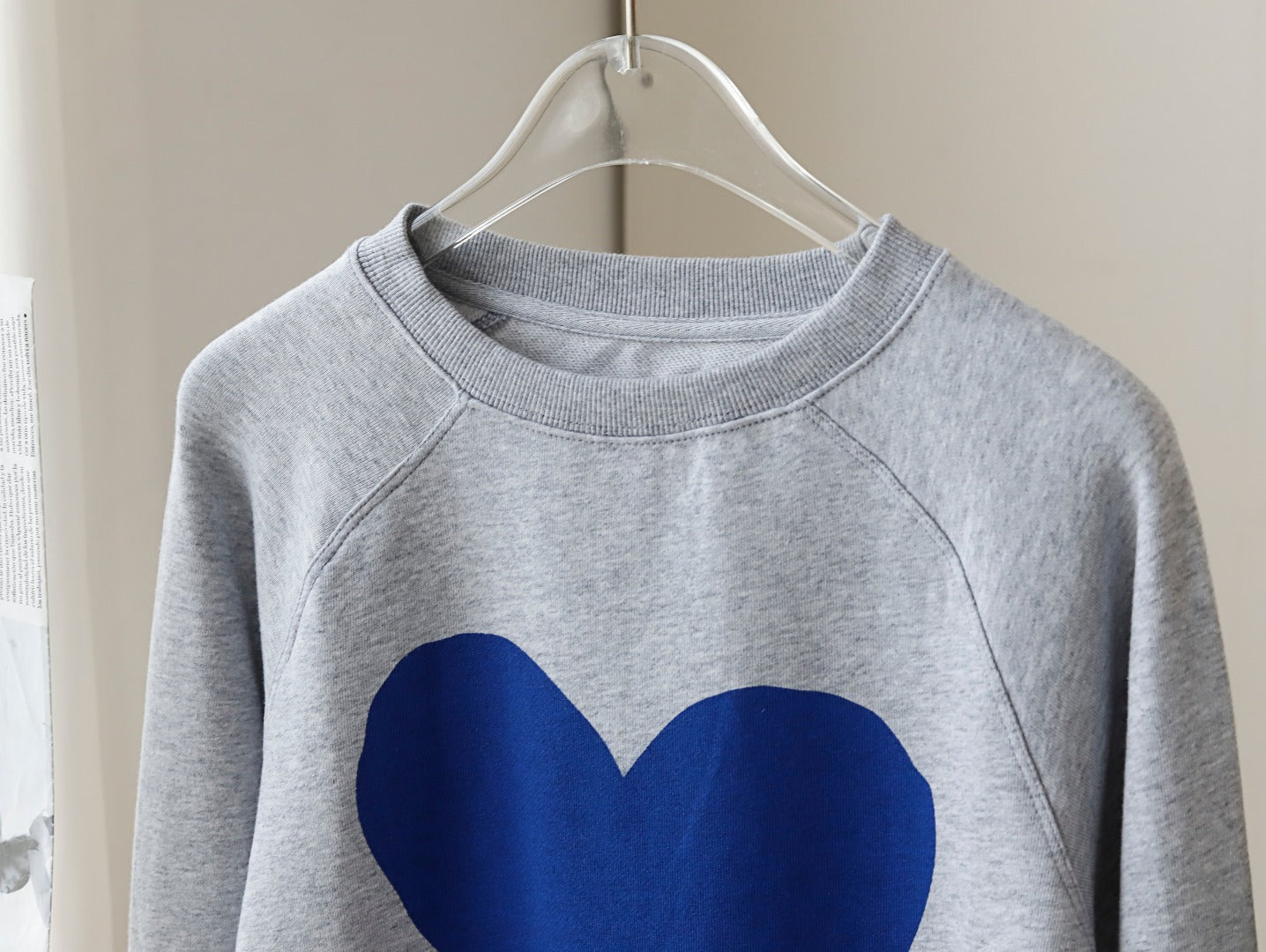 Cozy Heart Print Loose Fit Sweatshirt