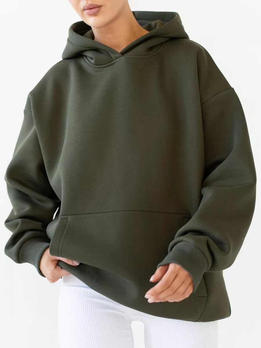 Women's Cozy Long-Sleeve Hooded Sweatshirt