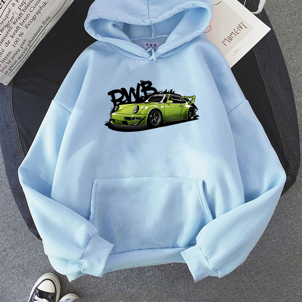 Initial D Porsche RWB Graphic Hoodie - Cozy Streetwear Sweatshirt