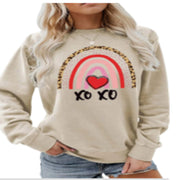 Leopard Print Rainbow Loose Hoodie