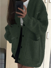 Women's Fashionable & Elegant Knitted Cardigan Sweater, Autumn Winter New Arrival