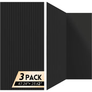 3‑Piece Large Acoustic Foam Wall Panels – 47.25" x 23.65" x 0.35" each – Decorative Sound‑Absorbing Panels for Home Studio or Office