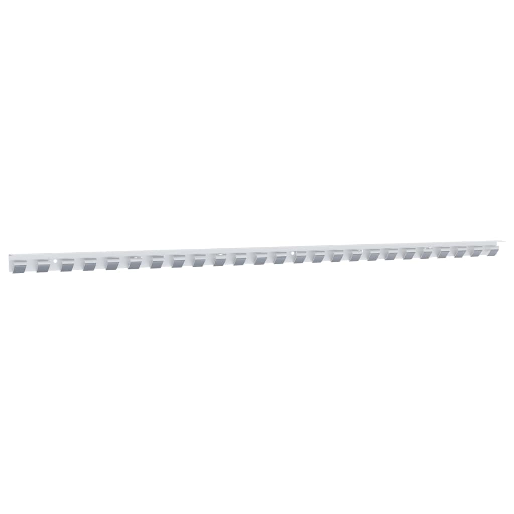 Strip Curtain Hook Rail Silver 1 M Stainless Steel