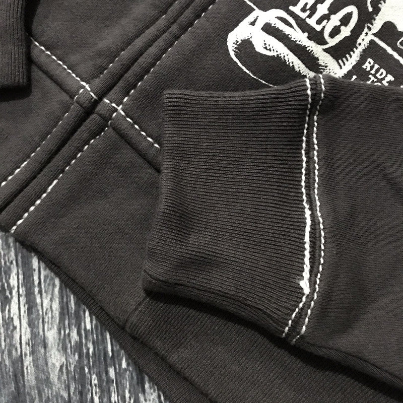 Punk Heavy Metal Matching Zip Hoodie for Couples