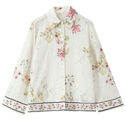 Fashionable Chic Loose-fit Long-sleeve Printed Shirt