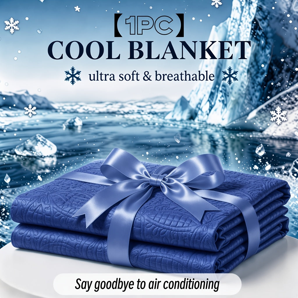 Summer Cooling Blanket – Single Piece, Bamboo Fiber, Double‑Sided Cooling Fabric