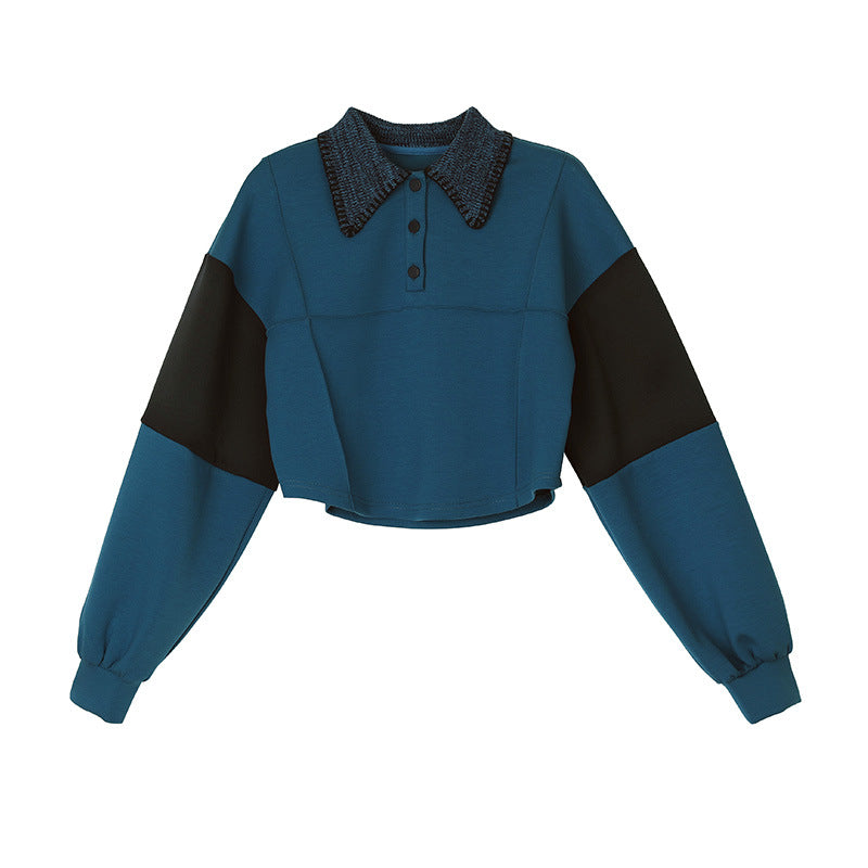 Women's Korean Style Color-Block Loose Knit Sweater