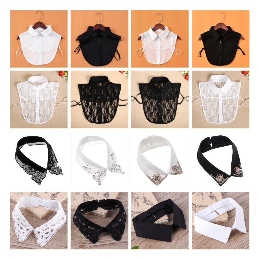 Retro Style Detachable Lace Collar for Women