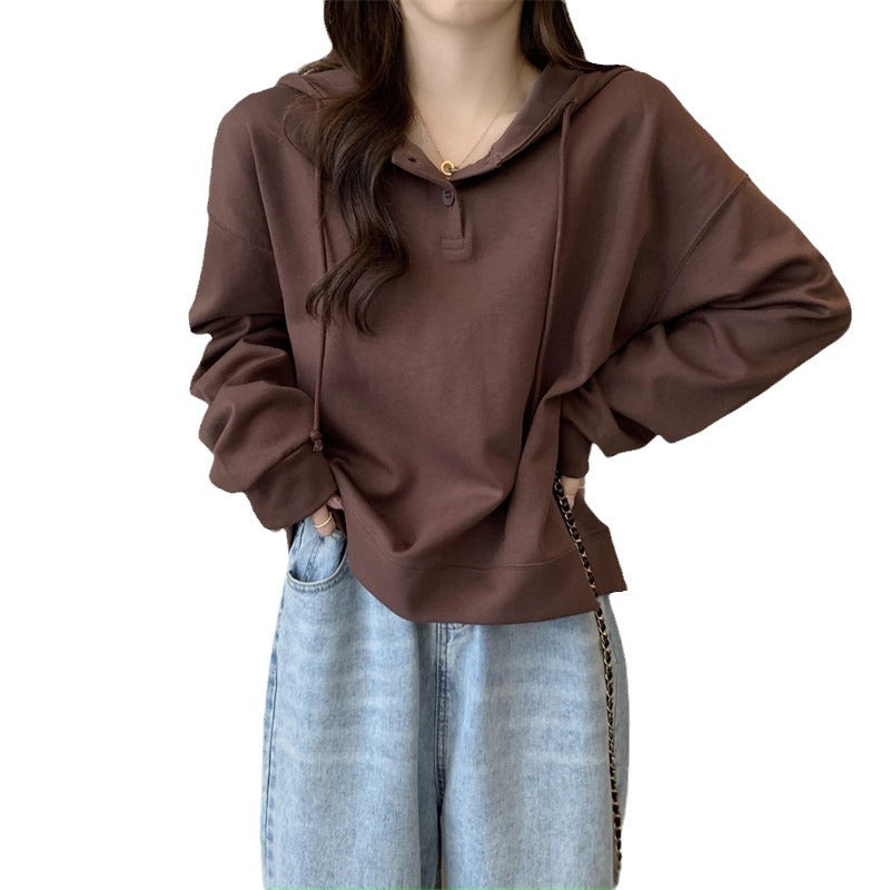 Korean Style Loose Thin Women's Sweater for Spring & Autumn