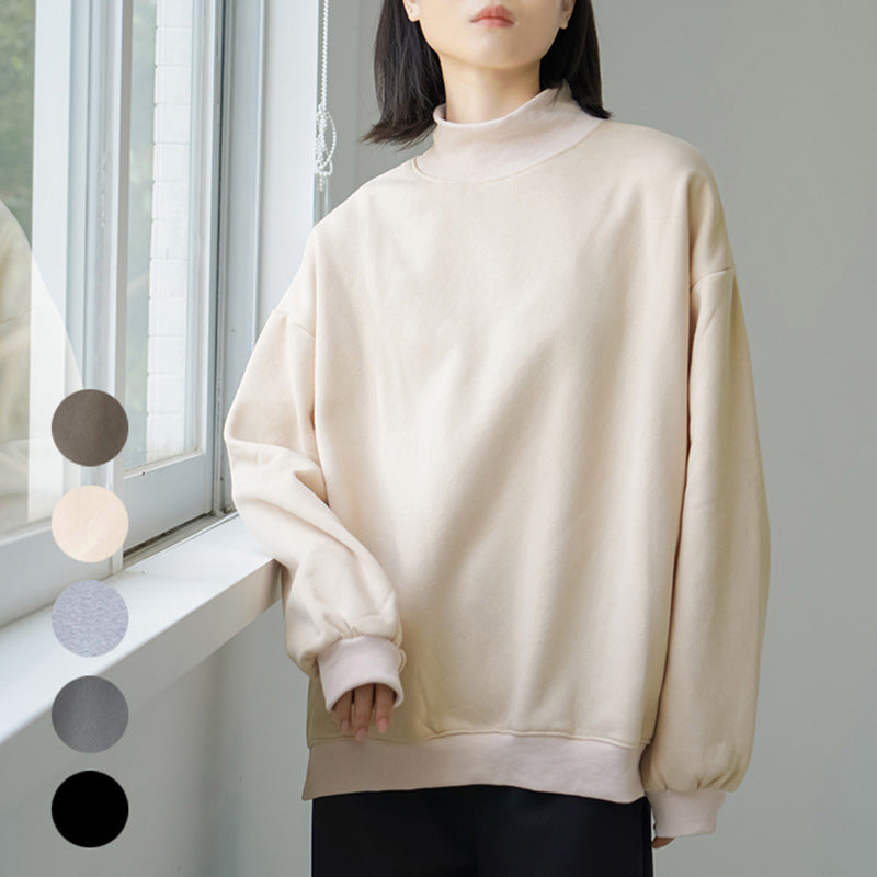 Cozy Oversized Brushed Fleece Pullover Hoodie for Women
